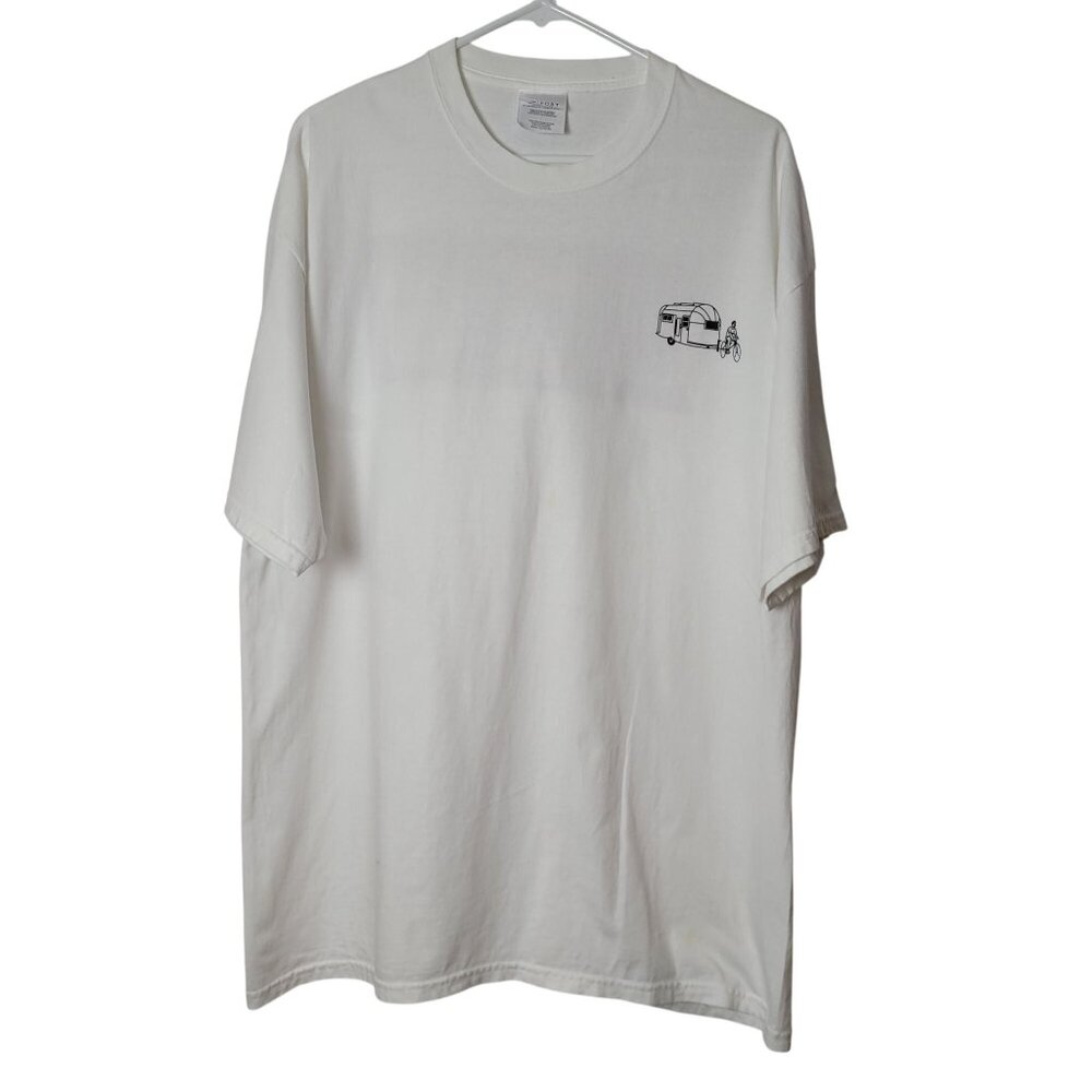 Jack Sisemore RV Museum Route 66 Graphic T-Shirt White XL Port & Company 100% Co